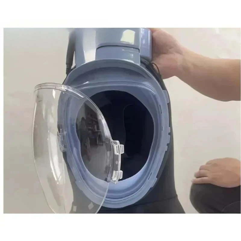 

Electric Air Supply Fully Enclosed Harvesting of Industrial Dust Such As Rice and Wheat, Protective Mask with Shawl