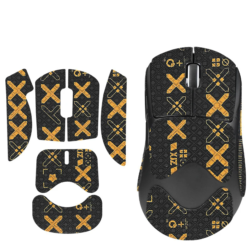 Wireless Mouse Grip Lape Skate Handmade Sticker For GPW4 For Logitech G PRO X SUPERLIGHT 2 Dex Non-Slip Lizard Skin Suck Sweat