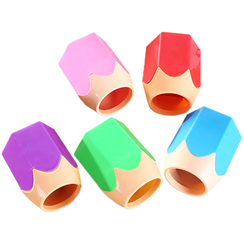 5 Pcs Student Stationery Desktop Storage Pen Holder Eyebrow Pencil for Cute Painting Brush Makeup Abs Buckets Classroom