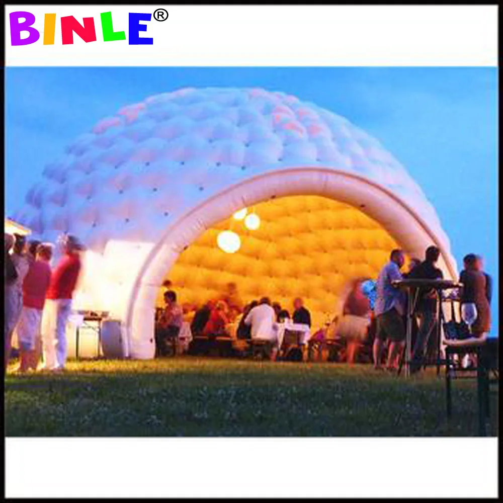 26 \'x 16 \'outdoor wodoodporny gigantyczny nadmuchiwany namiot kopułowy z oświetleniem led duży nadmuchiwany namiot igloo na sprzedaż