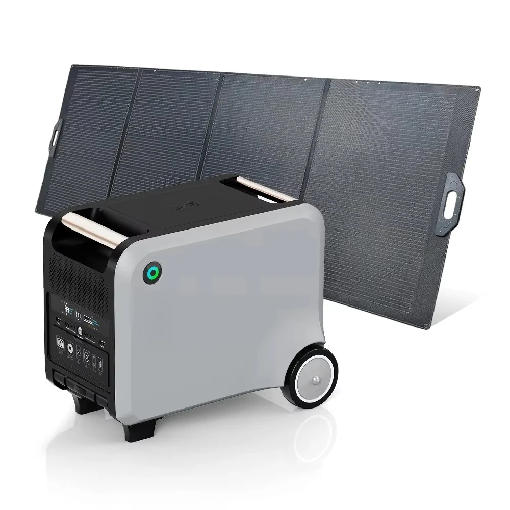 Factory Supply Outdoor Solar Generator Best Selling 2400W Portable Power Station with LiFePO4 Battery and Flashlight