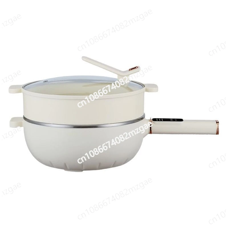 

Многофункциональная электрическая сковорода-вок с антипригарным покрытием, интегрированная электрическая кастрюля для общежития, электрическая кастрюля для приготовления пищи, большая емкость, вок для приготовления пищи.