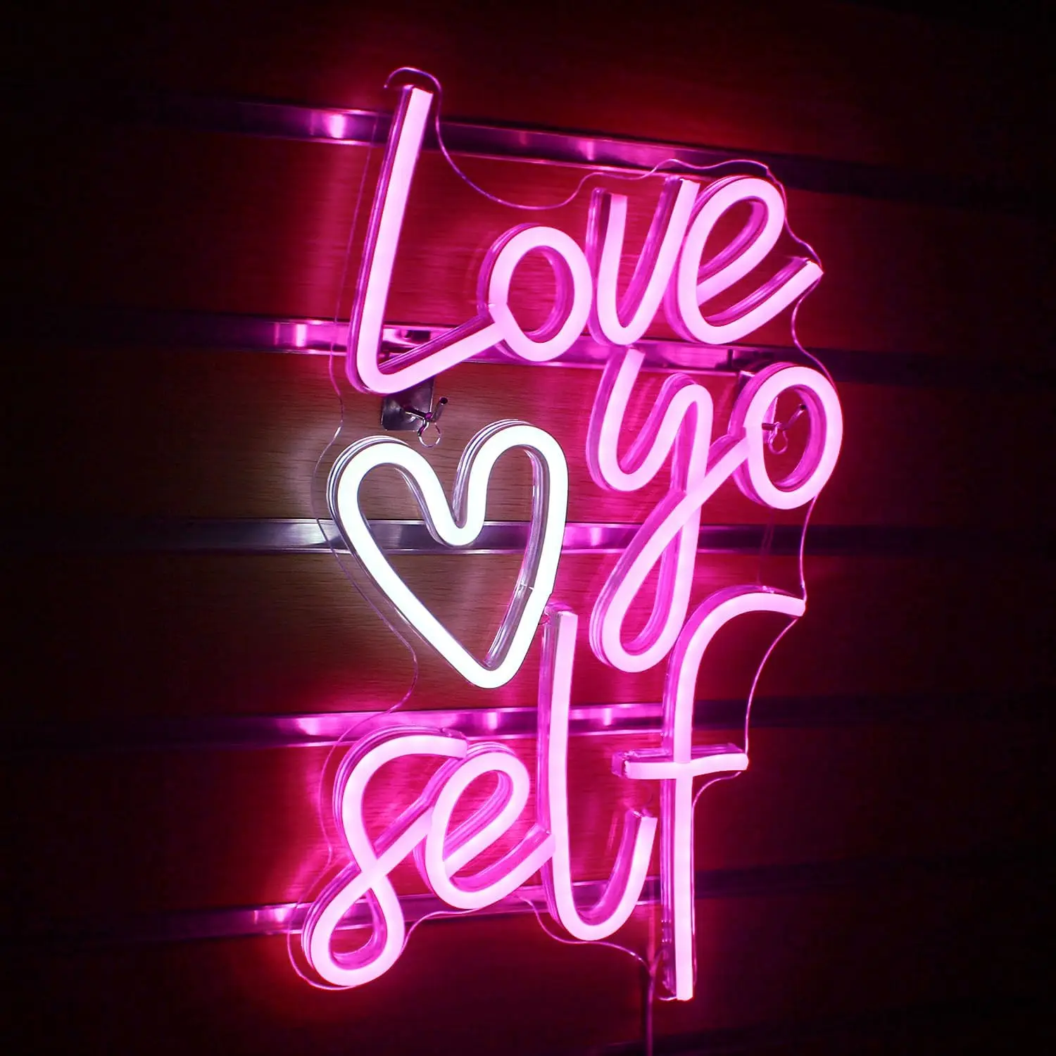 Love You Self Neon Sign LED Wall Room Decoration USB Letter Art Lamp For Wedding Party Home Bar Bedroom Birthday Gift Decor Logo