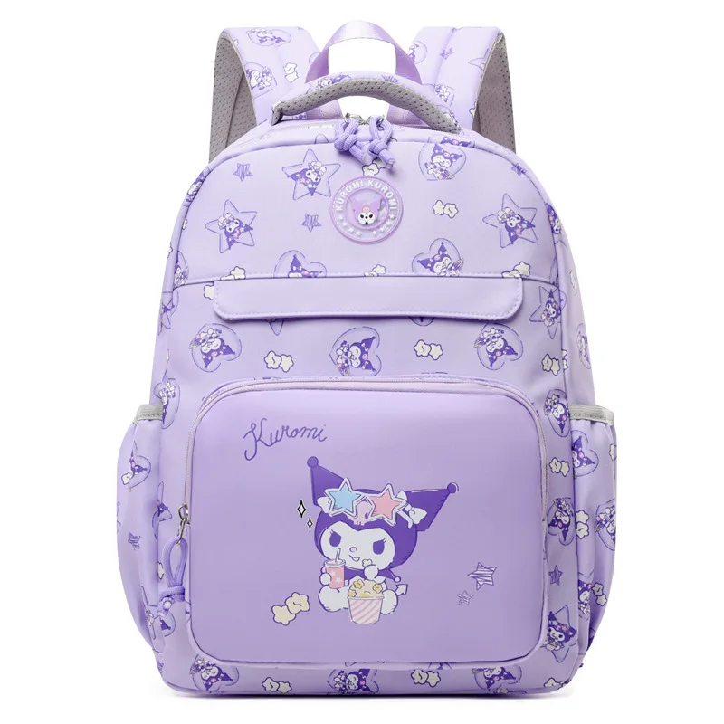 Sanrio new children's schoolbag girl cartoon cute Kulomi large capacity load reduction ridge protection fashion trend backpack