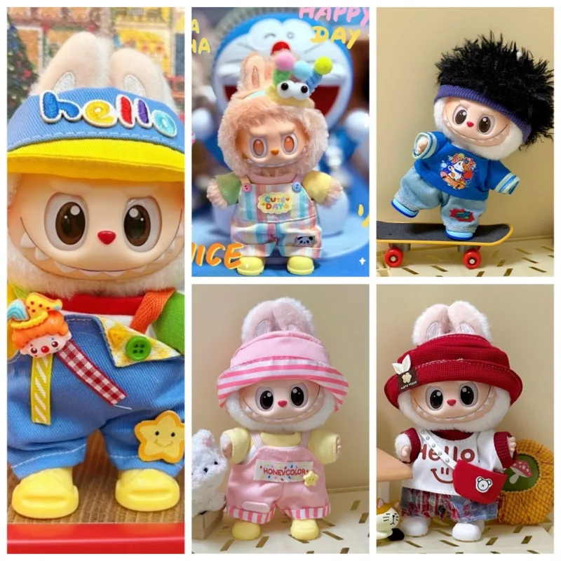 

Новая одежда для кукол Dopamine для Labubu 17 см — модный сменный наряд, аксессуар-брелок (только одежда), игрушки для девочек