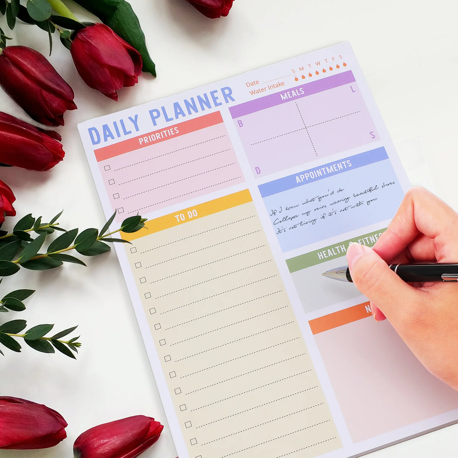 

Memo Pads Multi-Function Note Accessory Compact Design for Office School Schedule Planning Tearable Repeated Use