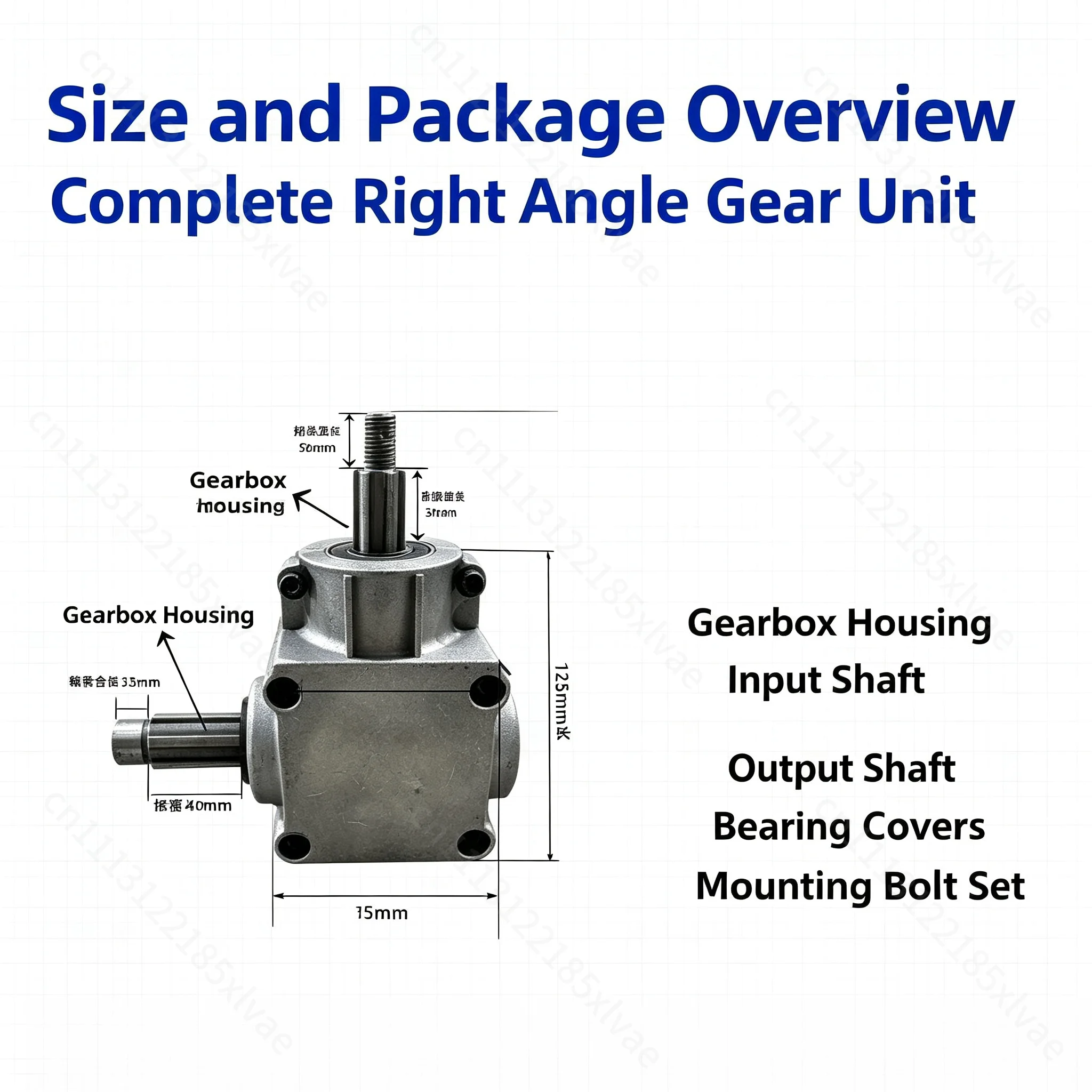 90 degree right angle steering gear 1:1.25 commutator right angle guide box commutation gearbox