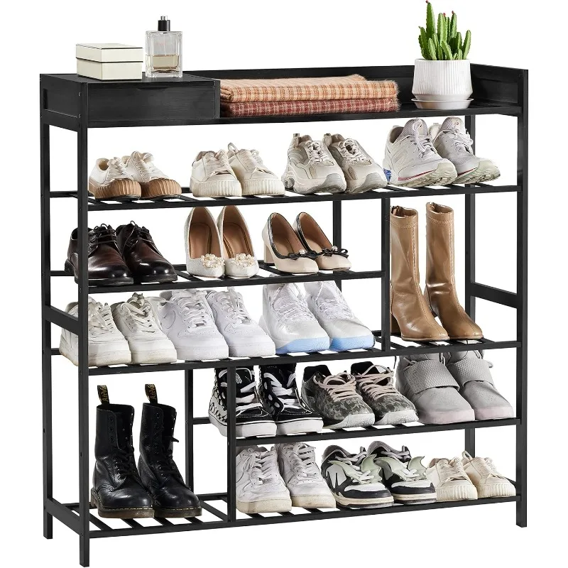 

Shoe Rack for Front Door Entrance,Rack for Entryway with Shelf, Organizer with Storage Box Free Standing Storage for Closet