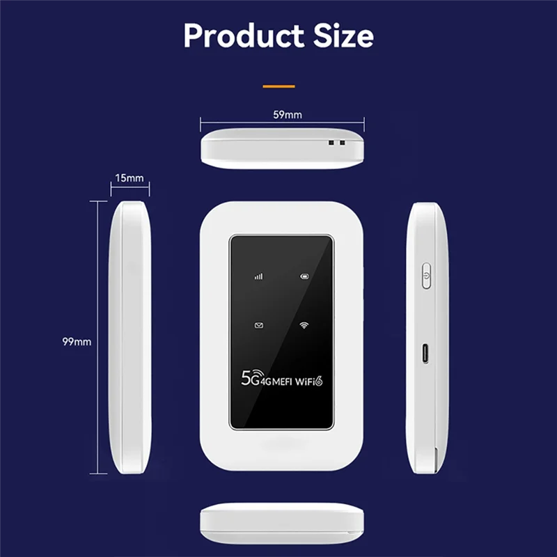 เราเตอร์ Ingenious-Wifi 6 ความเร็วสูง 300Mbps แบตเตอรี่ 2100mAh รองรับผู้ใช้งานสูงสุด 32 คน อุปกรณ์เครือข่ายไร้สาย