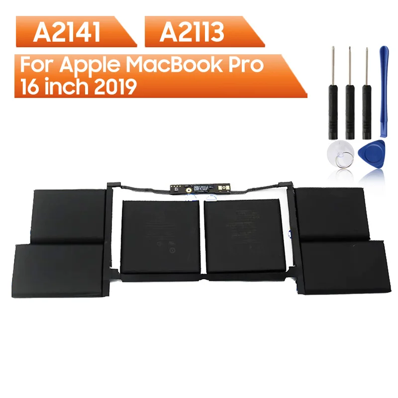 

Сменная батарея для Apple MacBook Pro 16 дюймов 2019 A2141 A2113, 11,36 В, 8790 мАч, с бесплатными инструментами