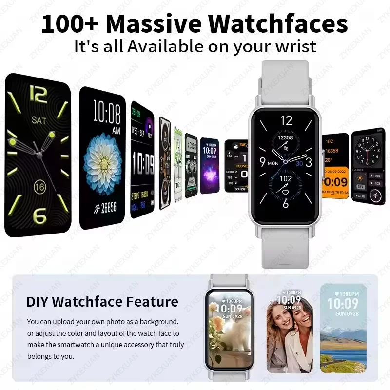 لنظام أندرويد IOS سوار ذكي النساء Smartwatch الرجال معدل ضربات القلب الأكسجين في الدم مقاوم للماء الرياضة الذكية الفرقة ساعة للسيدات + هدية #6