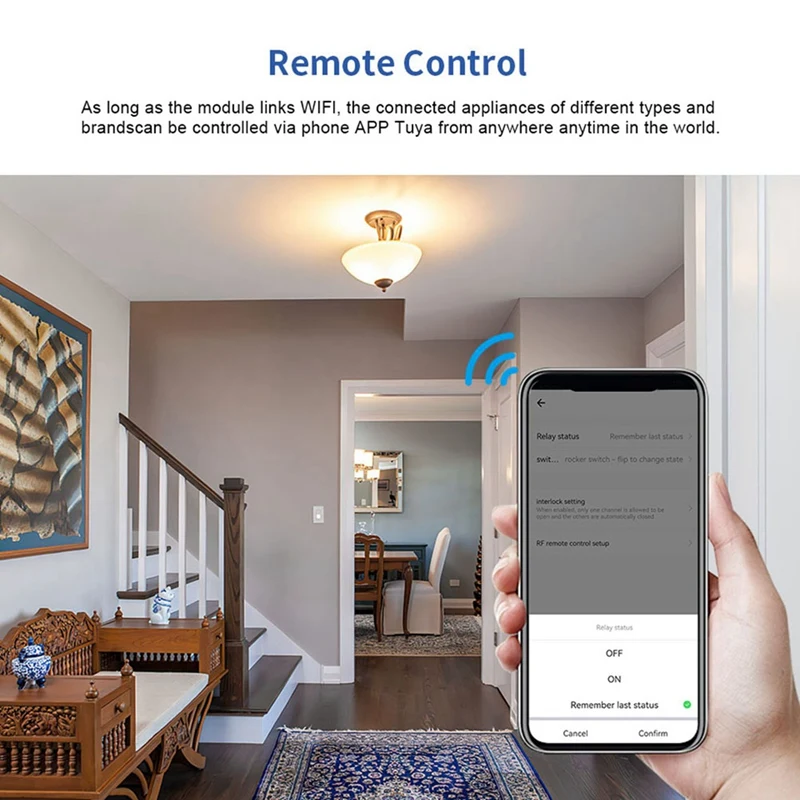 Interruptor inteligente con WIFI para el hogar, dispositivo Universal con USB, temporizador, compatible con Alexa y Google Home, Tuya, 2 unidades