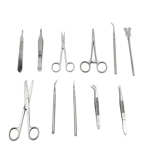 Imagen 2 del producto Kit de sutura de entrenamiento para estudiantes de medicina, cirugía de sutura, herramientas de instrumentos de práctica de anatomía, Kit de sutura, módulo de silicona