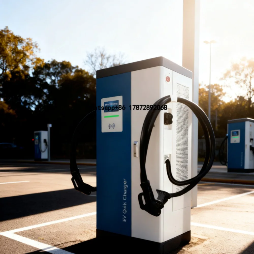 CE Certified Commercial Use EV Charger 120-240kW DC Floor-Mounted GBT/CCS1/CCS2 Charging Pile New Dual OCPP1.6J