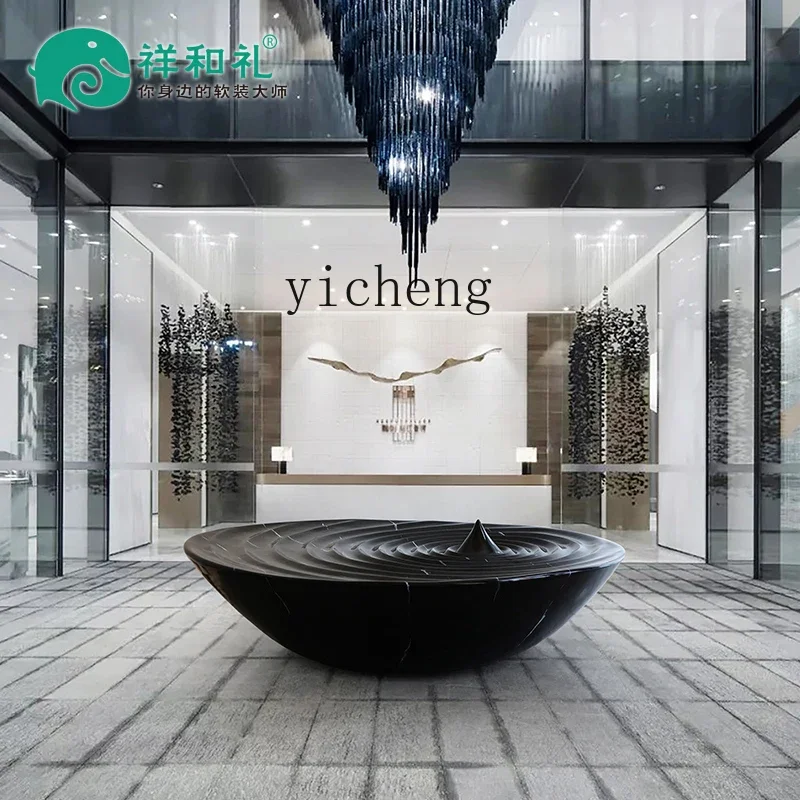 

L20- large water drop floor sculpture ornament FRP art installation hotel lobby feng shui decoration