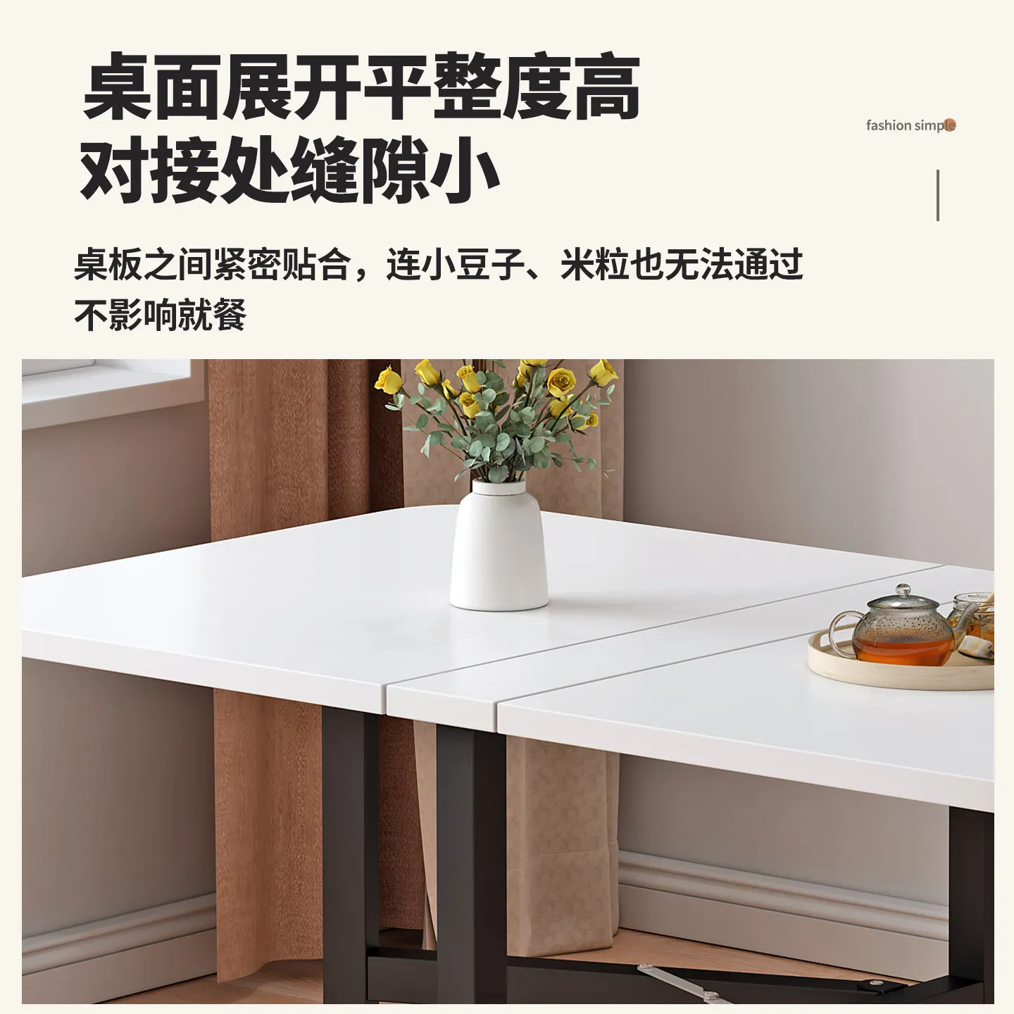 2026 new folding table diningtable household small apartment does not take up space rectangular movable learning foldingtable