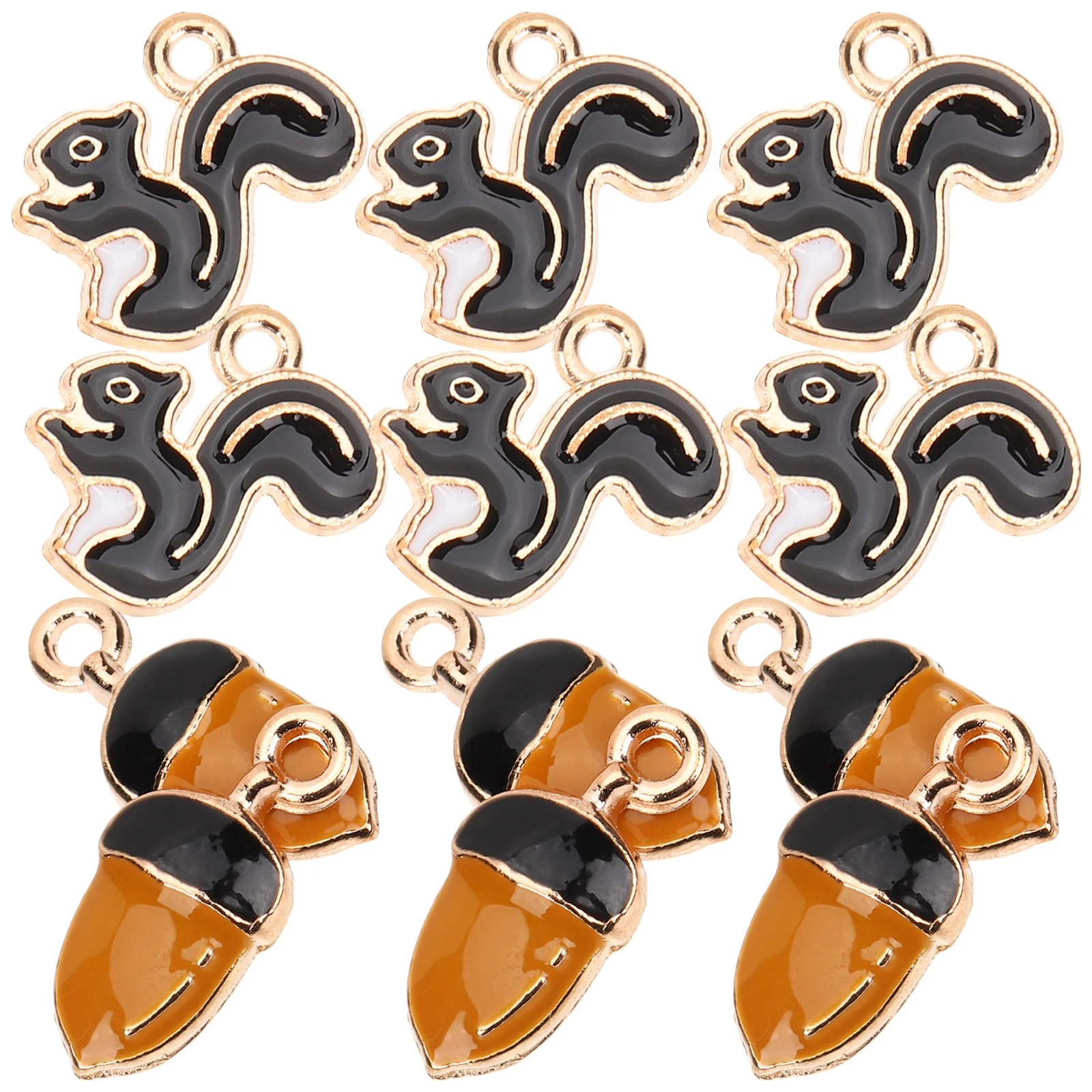 20 قطعة السنجاب الصنوبر المخروط سحر سبائك معدنية DIY بها بنفسك صنع المجوهرات قلادة سوار المفاتيح اكسسوارات السحر للأساور #3