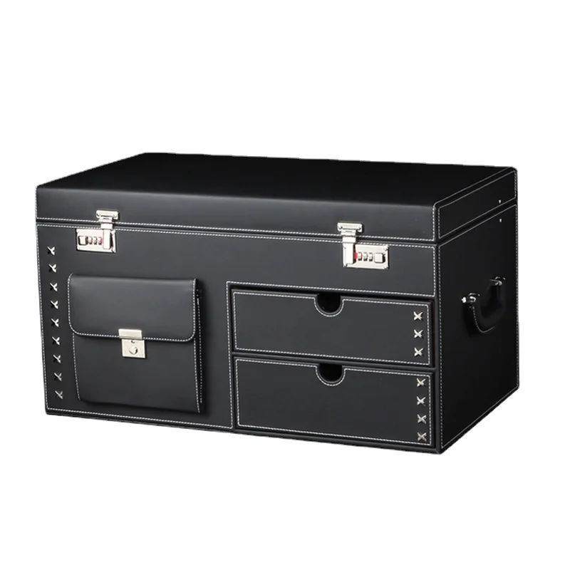 Storage box combination lock SUV trunk storage box drawer car