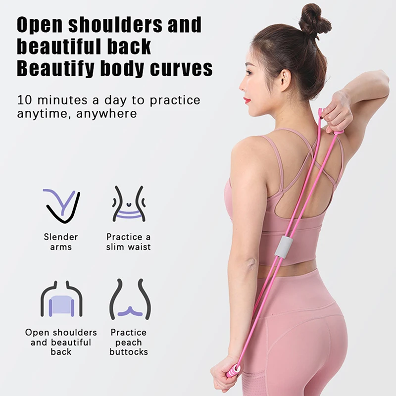 Resistance Bands Yoga Fitness Accessories Rubber Pull Rope Training And Exercise Gym Equipment For Women Neck Exercise Stretch