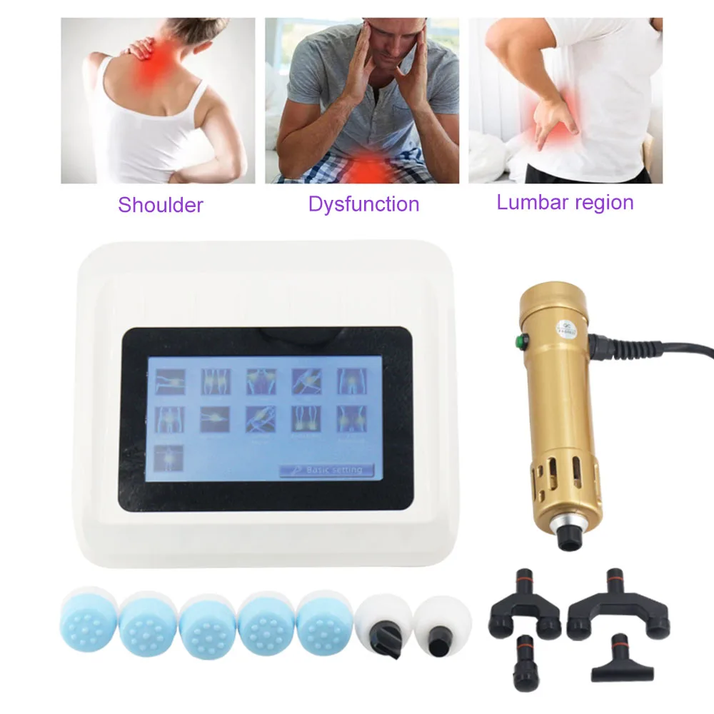 جديد آلة العلاج بالمستخدمين تدليك بندقية شاشة تعمل باللمس صدمة موجة بتقويم العمود الفقري مدلك العضلات لتخفيف الآلام الجسم الاسترخاء أداة