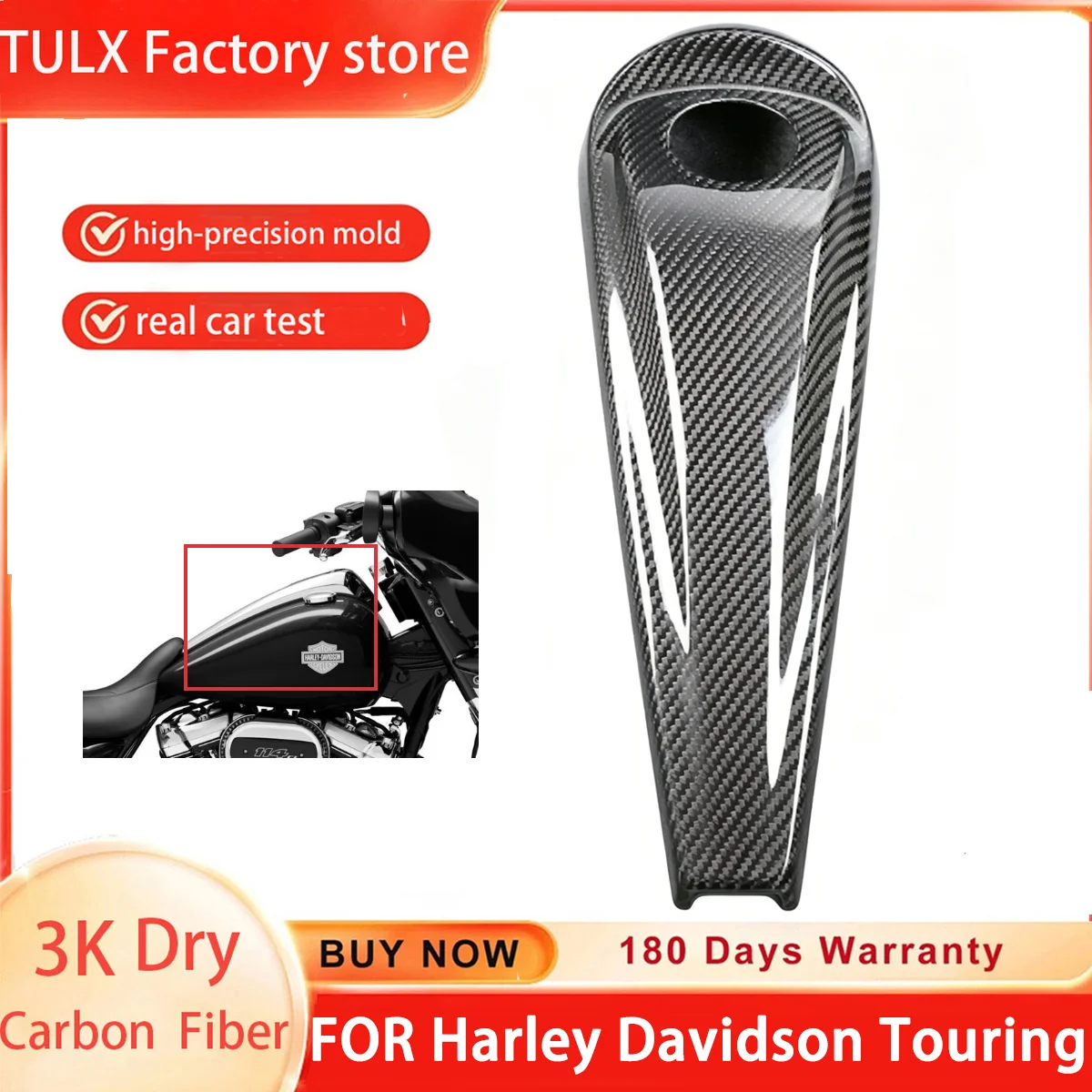 

3K Dry 100% Carbon Fiber For Harley Davidson Touring Electra Glides Street Road Trike Motorcycle Accessories Tank Fairings Kit