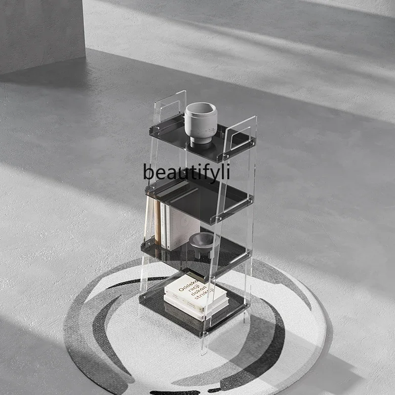 

Nordic Acrylic Transparent Shelf Multi-Layer Floor Home Storage Shelf Decoration Ornaments Display Rack