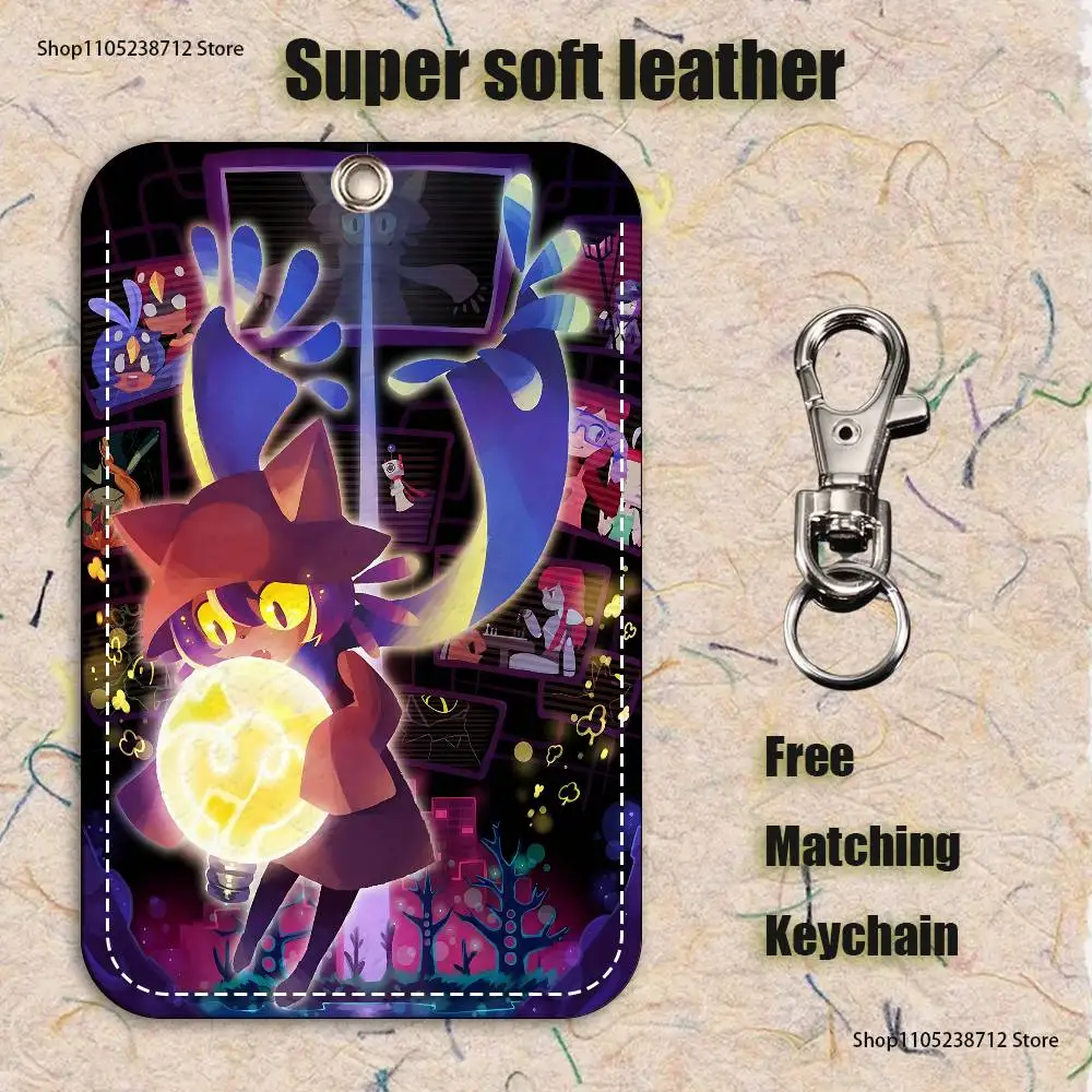 O-Oneshot N-Niko Holder Keychain For Bank Business Work Card Holder Student Card Protective Case Bus Card