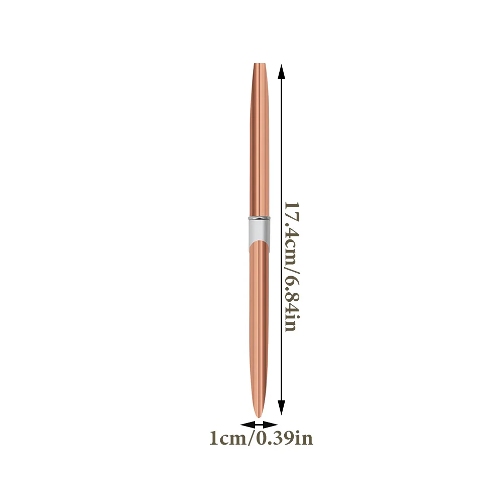 

2pcs Precision Brush Set Fine Line Detailing Pens Metal Handle Striped Design Tool For Manicure Salon Durable Lightweight
