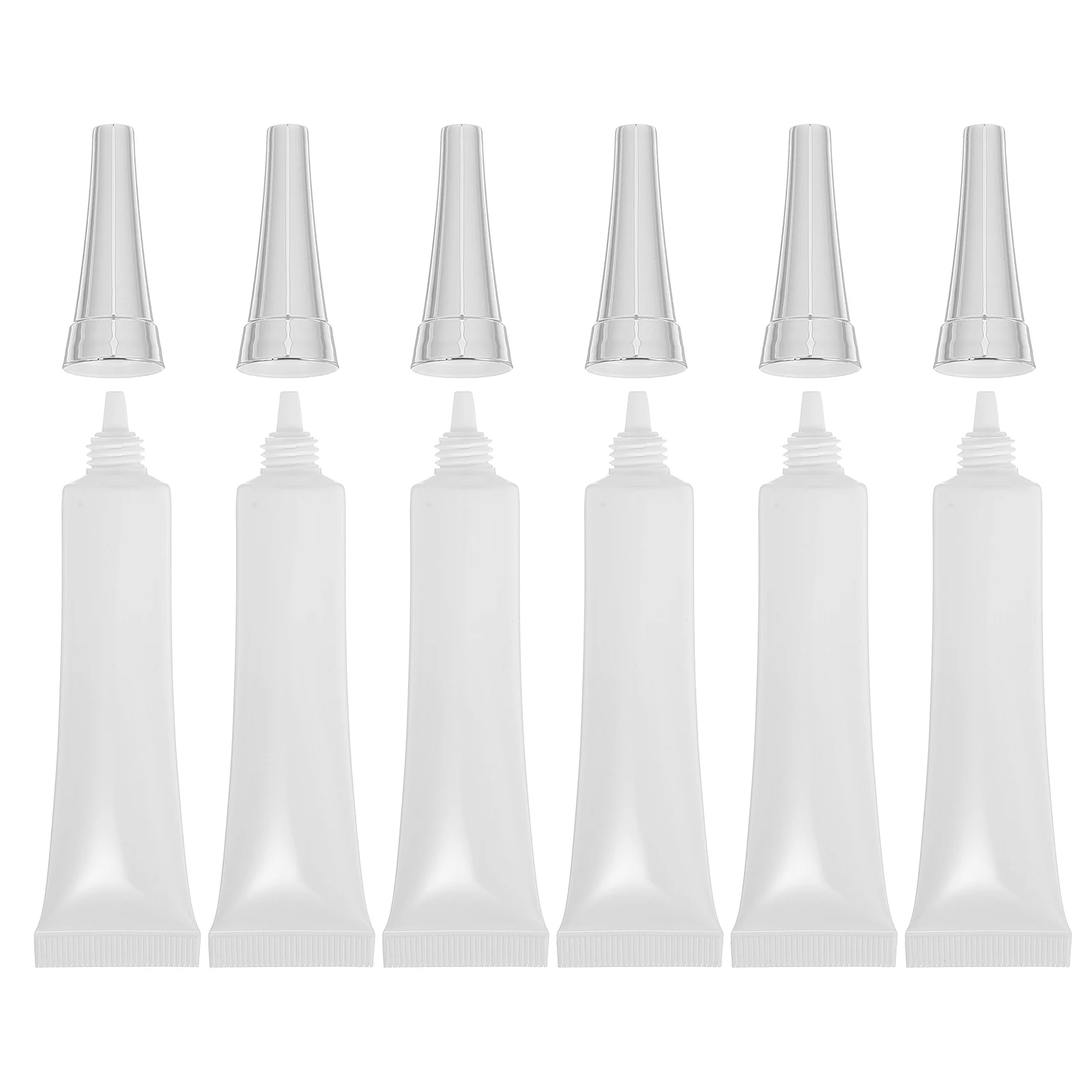 

6 Pcs Packaging Tube Sample Containers Facial Cleanser Bottles Squeeze Eye Cream Travel Tubes Empty Plastic Pe DIY
