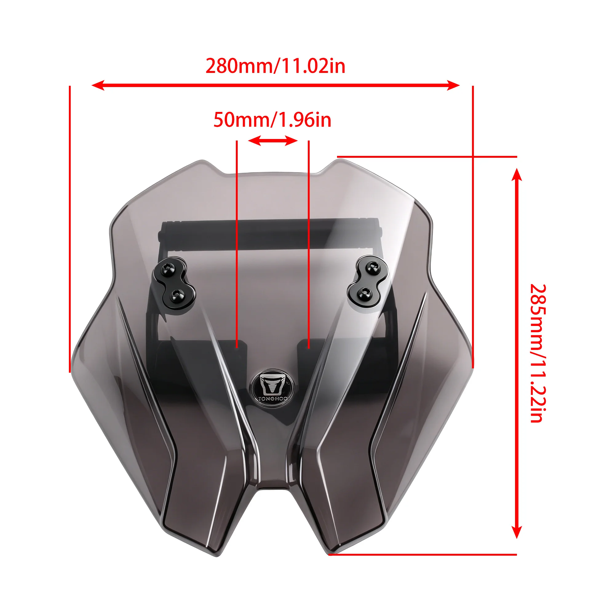 Motorcycle Advanced Wind Deflectors Windshield Windscreen For Kawasaki Z650 Z 650 2017 2018 2019 Wind Shield Spoiler Bracket