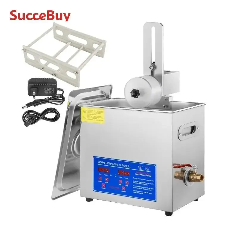 Ultrasonic Cleaner 6L Ultrasonic Vinyl Cleaner 7-12 Inch 8 Records Ultrasonic Vinyl Cleaning Machine 180W for Home Store