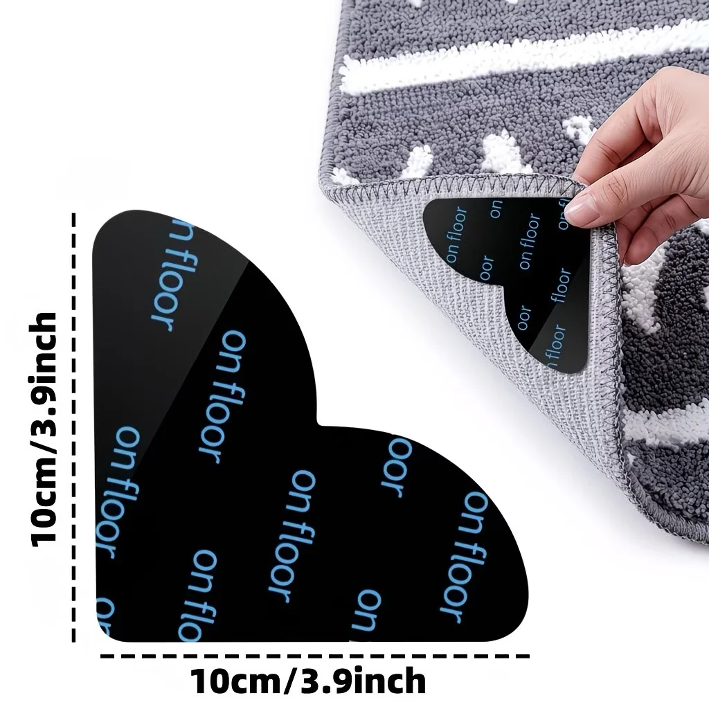 4/8/12pcs Hardwood Floor and Tile Carpet Holders, Non-Slip Carpet Holders for Area Rugs, Reusable and Washable Carpet Tape for A