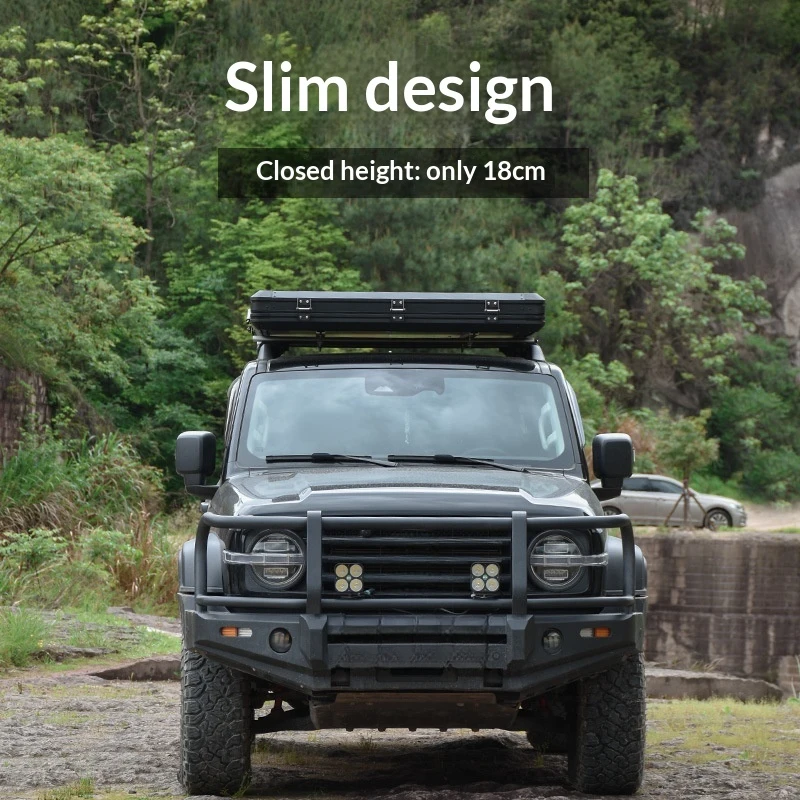 High Quality Four-Season Waterproof Foldable Triangular Car Roof Tent For SUV Off-Road Self-Driving Camping