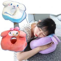 Cute My Melody Kuromi Nap Pillow Lovely Hollow Hand Rests Office Classroom StellaLou Cinnamoroll Pillow Cushion Gifts Washable