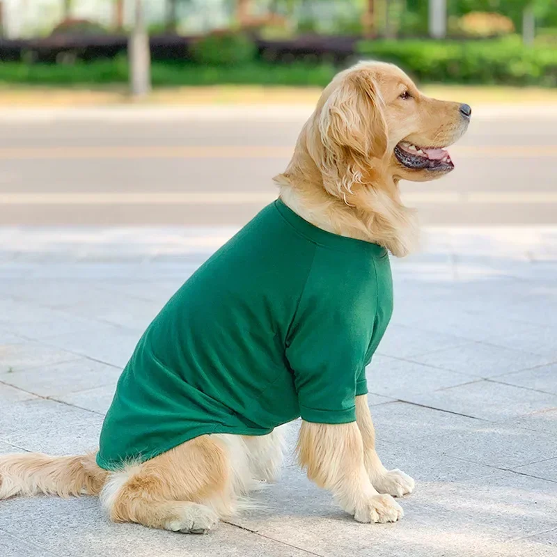 Dog T-shirt Summer Cool Dog Vest Striped Breathable Dog Clothes Cotton for Medium Large Dogs T-shirt Dog Shirt Pet Supplies