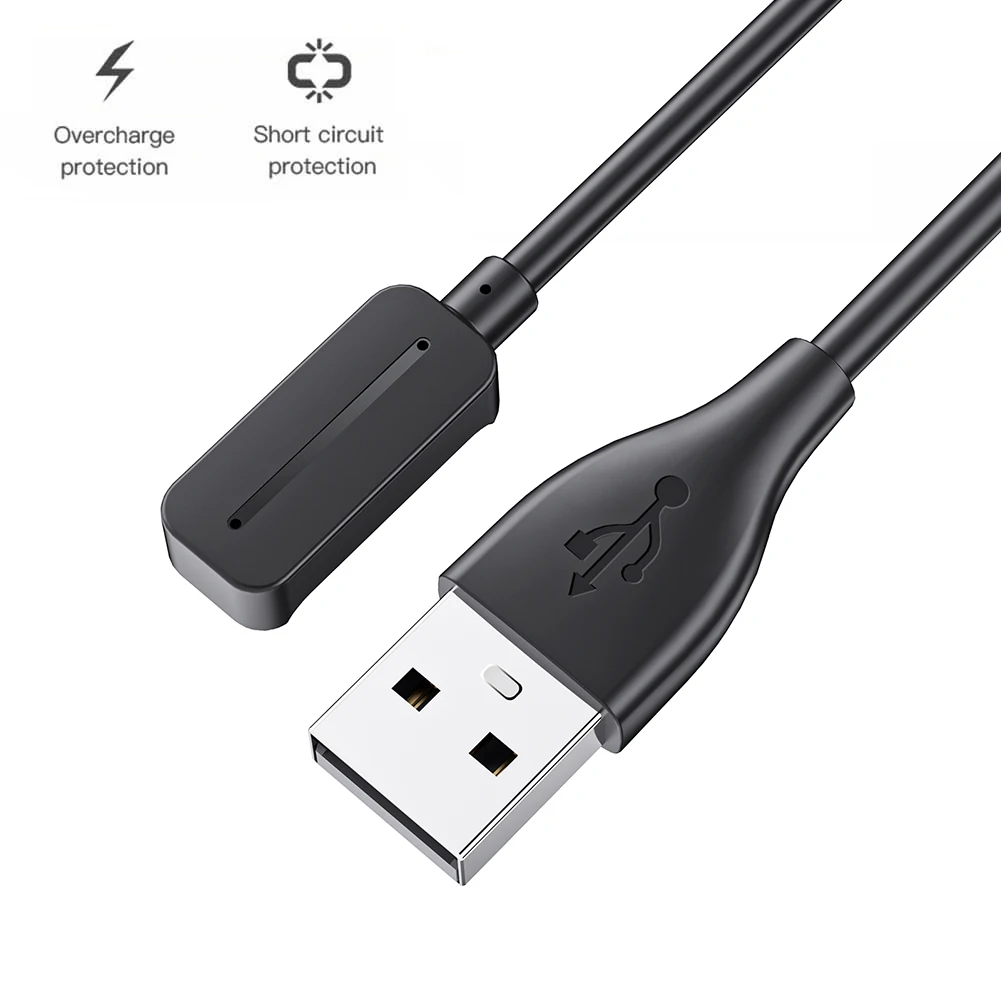 

1m Magnetic USB Charging Cable Charger Adapter 2Pin Smartwatch Dock Charger Adapter Replacement 5V 1A for Polar Pacer/Pacer Pro