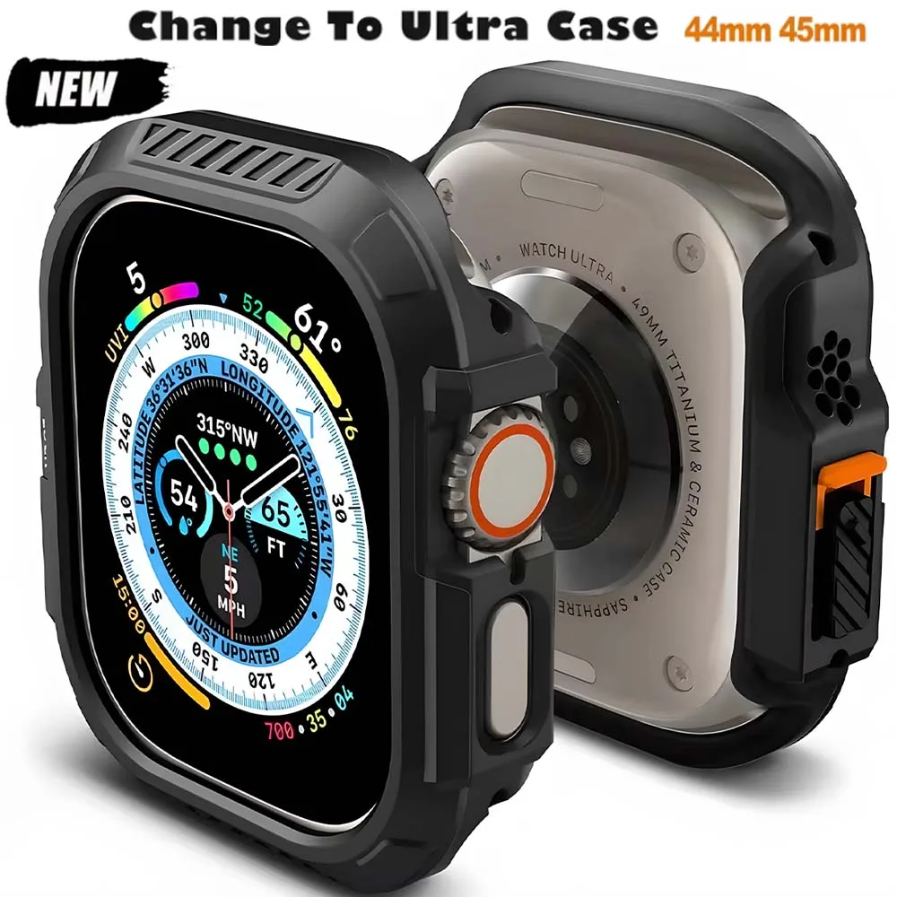 NEUE Schloss-Passform für Apple Watch Ultra 2/Apple Watch Ultra-Gehäuse mit sicherem Verriegelungssystem. Apple Watch Ultra 49-mm-Gehäuse