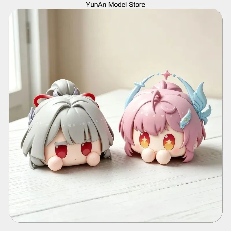 Approx. 4cm Wuthering Waves Aemeath Hiyuki Tuanzi Cute Version Anime Figure Model Statue Collection Desktop Decoration Ornament