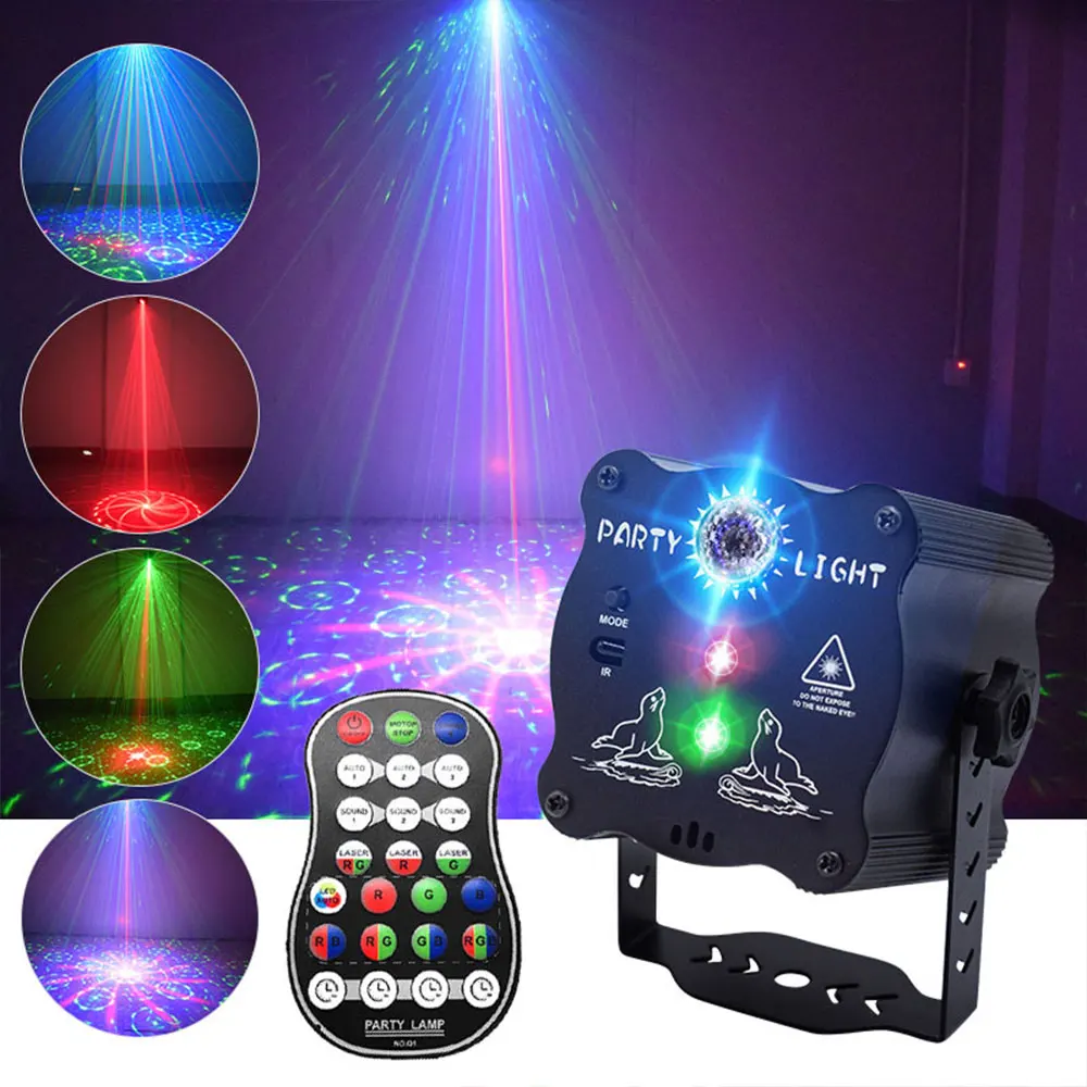 DJ Disco Stage Party Lights Sound Activated RGB Flash Strobe Light for Decorations Karaoke Pub KTV Bar Birthday Wedding Gift