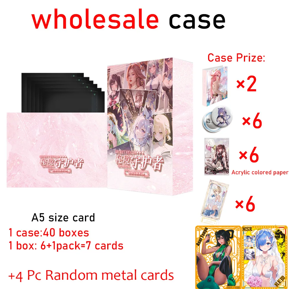 Goddess Story Guarding the Secret Realm Genshin Impact Waifu A5 Size Card Folding Card Sexy Badge Doujin Toys And Hobby Gift