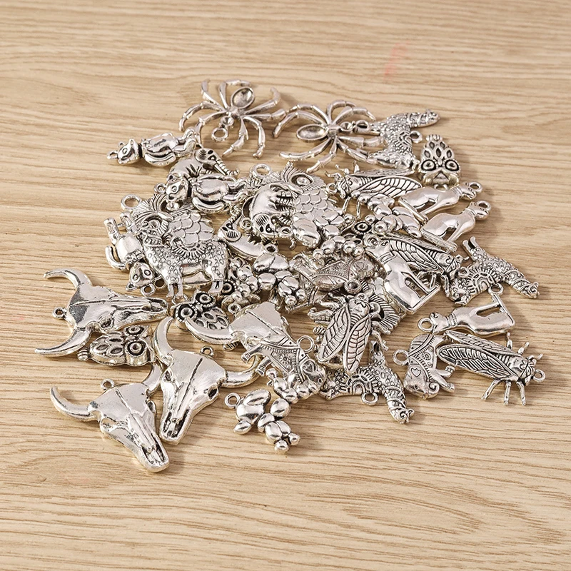 Tusember 10 Stück DIY Metall-Zinklegierung Tier-Frosch-Anhänger für Schmuckherstellung, Modische Ohrringe, Halsketten, Handgefertigte Anhänger, Bastelbedarf – Detail 4