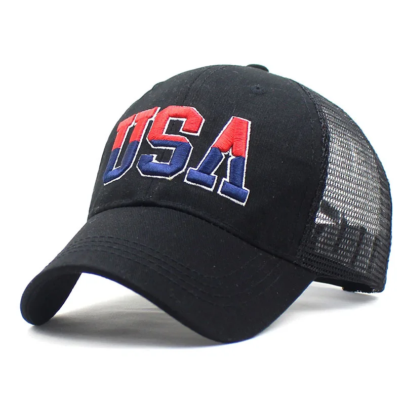 Spring Summer American Flag Baseball Cap Classic USA Embroidered Presiden Voting Peaked Cap Sunhat for Men Women