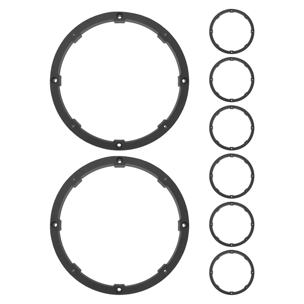 8Pcs 6.5 Inch Universal Speaker Adapter Rings for Car Audio Systems Solid Spacer Design Noise Isolation Resonance Reduction