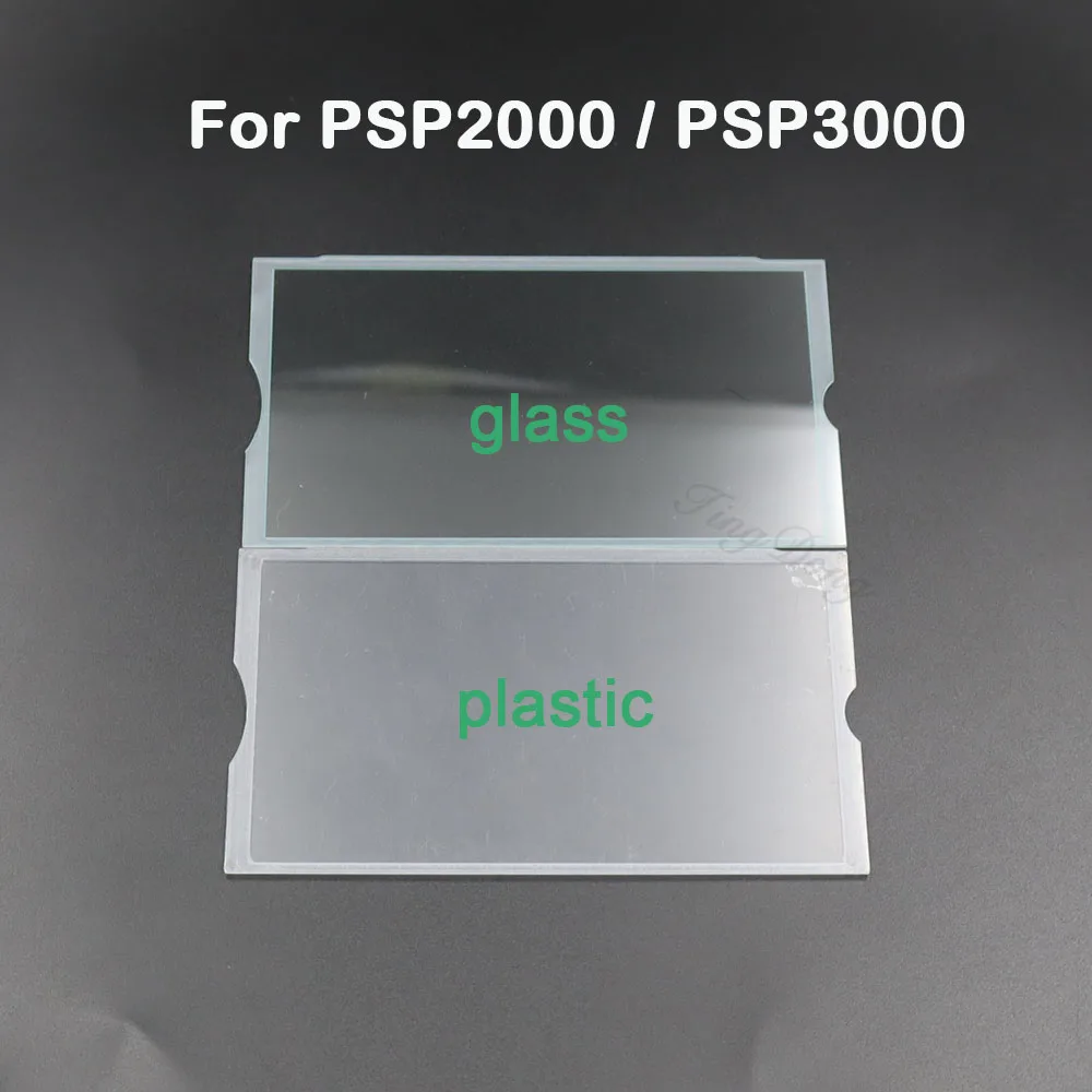 1 قطعة ل PSP2000 PSP3000 شاشة LCD عرض الزجاج البلاستيك مرآة عدسة الشاشة الجبهة قذيفة الغطاء الواقي لعبة الملحقات
