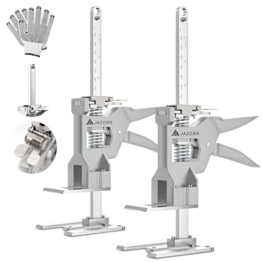 2Pcs Metal Labor Saving Arm Jack Load-Bearing 440 lb Multi-Function Height Adjustment Lifting Device Arm Tool Lift Wall Tile Lo