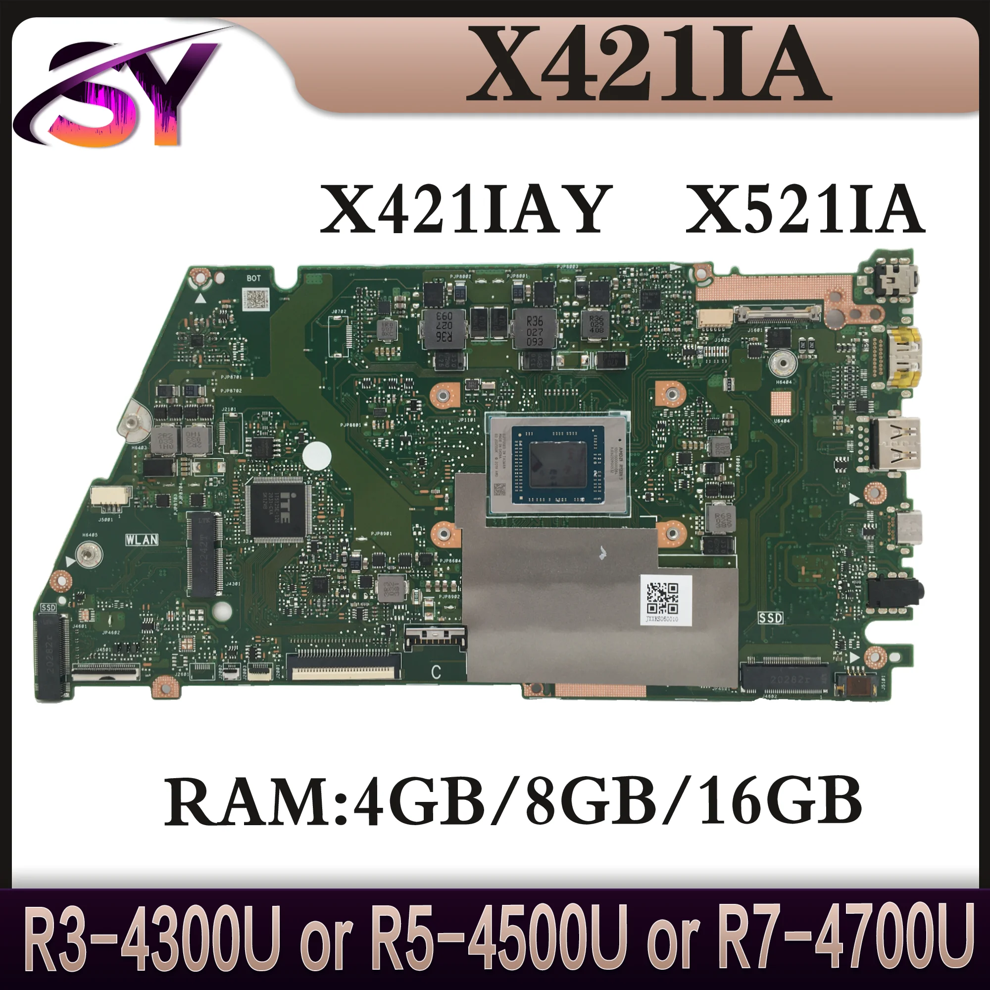 X421IA Mainboard X521IA X421IAY R421I M413I KM413I M513I KM513I M4600I M5600I S5600I S4600I M4050I M433I Laptop Motherboard