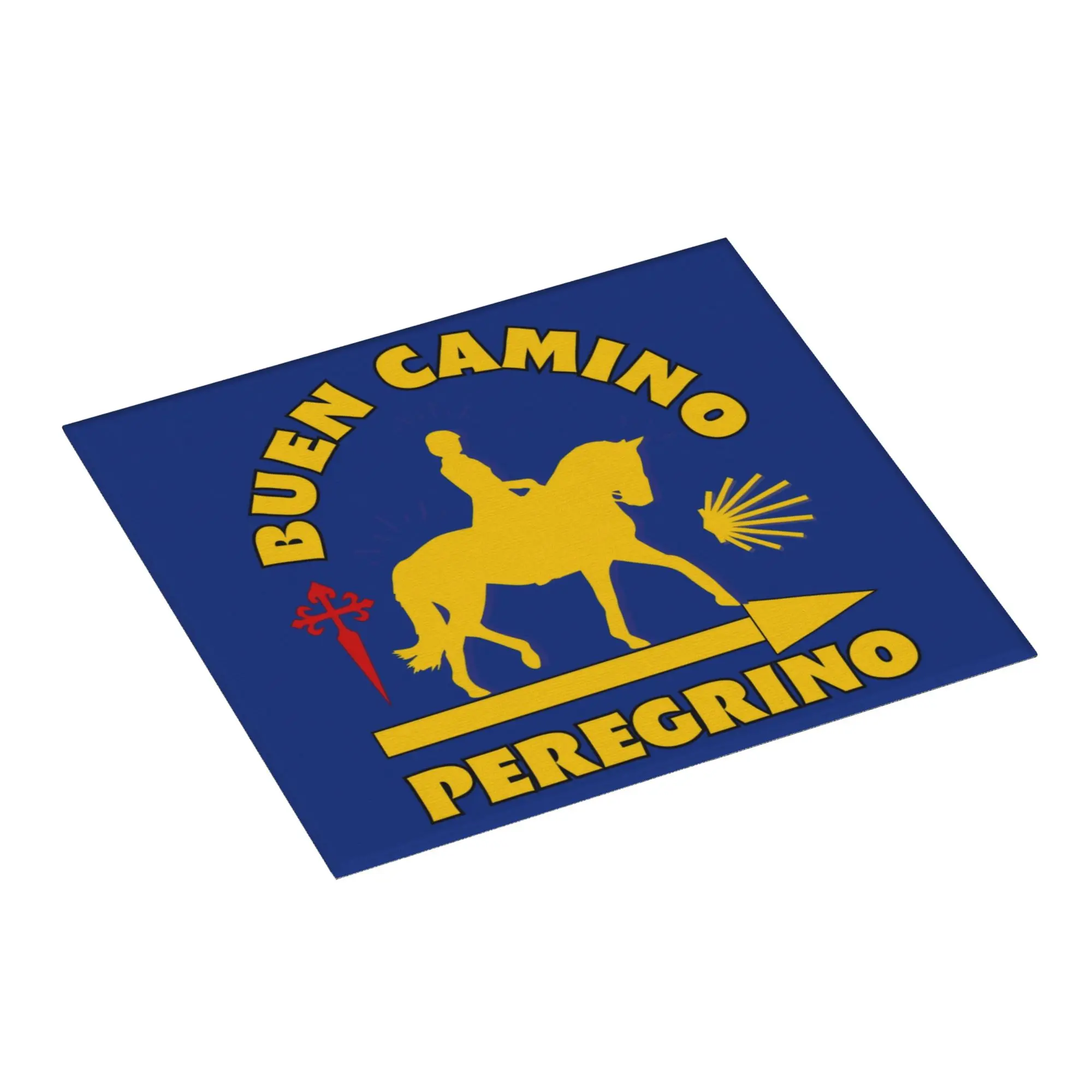 Drying Mat For Kitchen Horseback Camino De Santiago Buen Camino Peregrino Barware Tableware Washable Kitchen Sink Drying Pad