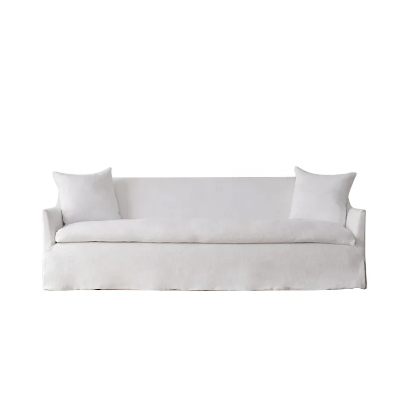 Soft modern couch simple sofa minimalist white sofa designs luxury upholstered slip cover sofa couch slipcover