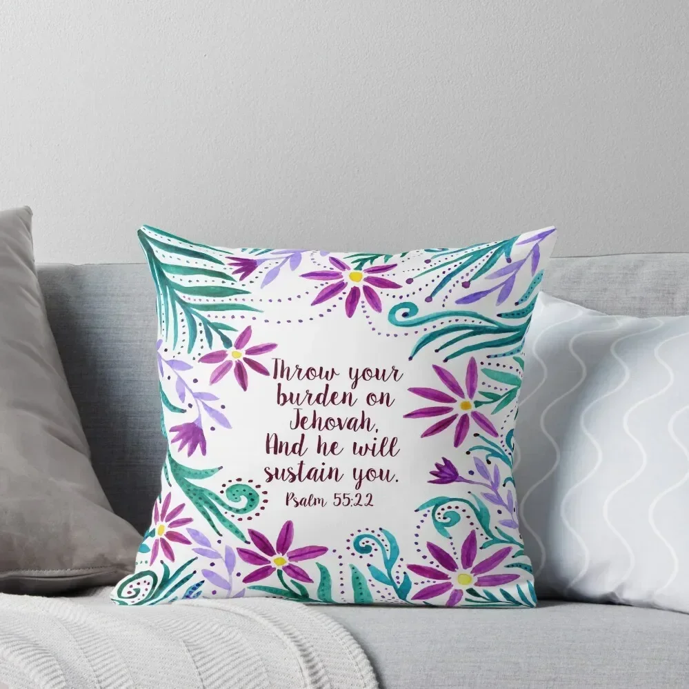 

Throw Your Burden Throw Pillow Cushions For Sofa New year home decor items Christmas Pillow Covers pillow