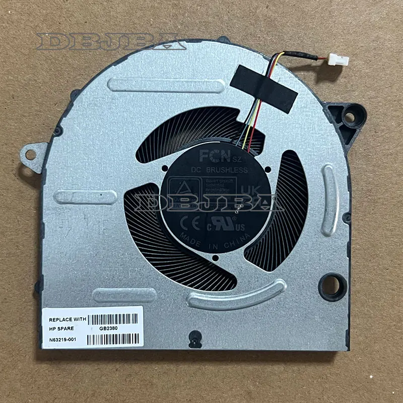 

Вентилятор охлаждения процессора ноутбука для HP BookPro 16-AB 16T-AB TPN-W161 N63219-001 DFS5K22B056732 FQU0 EG50061S1-C750-S9A 5 В 0,5 А (не 12 В)